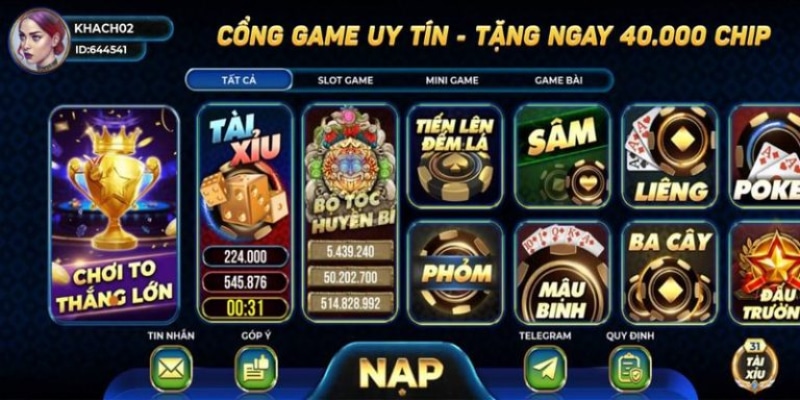 Ưu điểm khi tai game bai vip